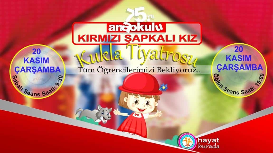 Kukla tiyatromuza tüm öğrencilerimizi bekliyoruz